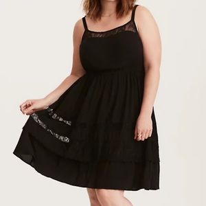 Challis Skater Dress-Torrid Size 00